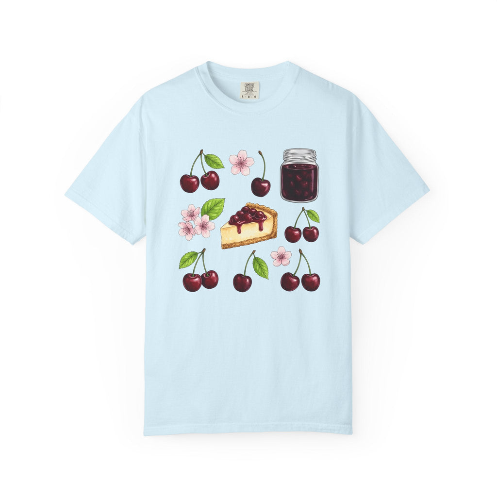 Cherry Tart Shirt Desserts Confections Unisex Gift Line Art product image 2