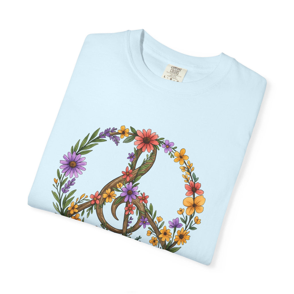 Peace Hand Flowers Shirt Boho Chic Vintage Unisex Gift Folk product image 8
