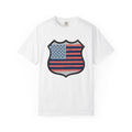 American Flag Badge Shirt America Patriotic Unisex Gift product image 1