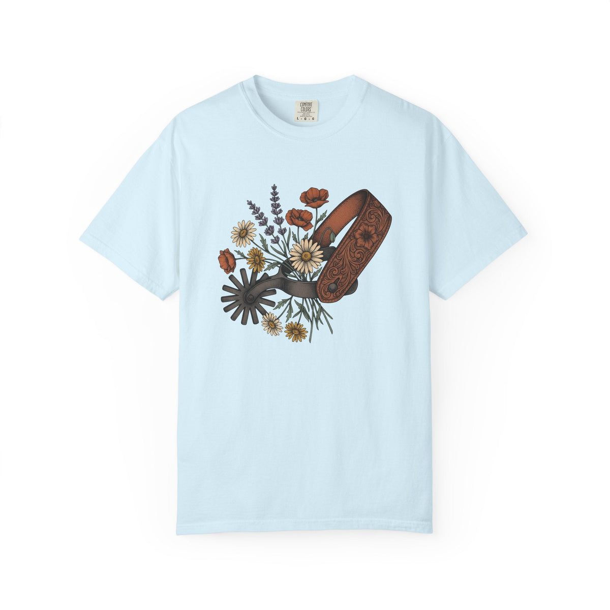 Cowboy Spur Shirt Cowgirl Blossom Gift for Women Rustic Tee product image 2