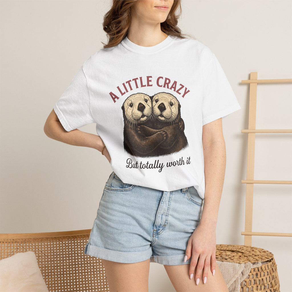 Otter Hug Shirt Funny Animal Unisex Gift Vintage Tee product image 6