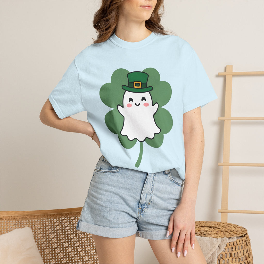 Ghost Clover Shirt St Patrick's Day Halloween Unisex Gift product image 10