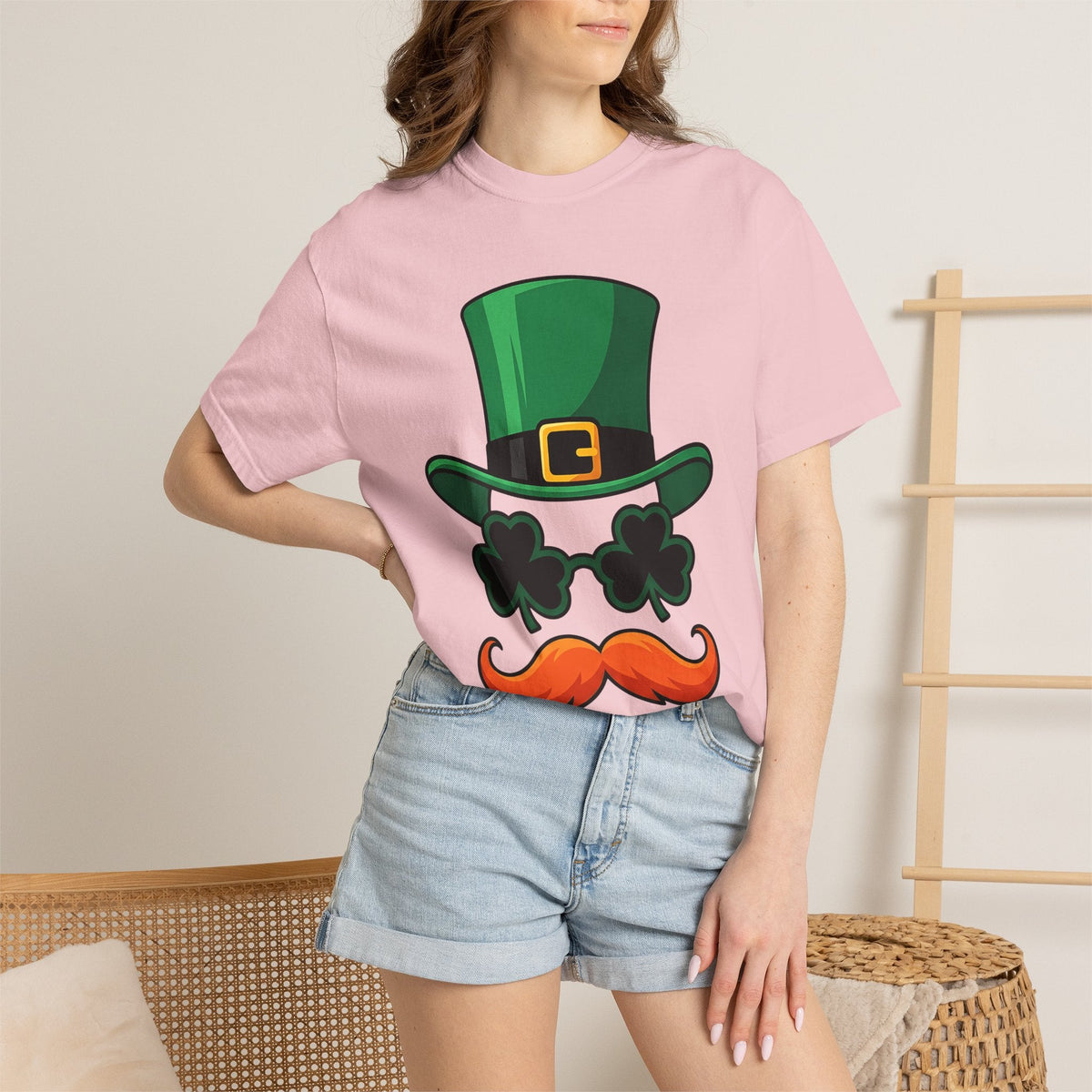Leprechaun Hat Shirt St Patrick's Day Gag Unisex Gift Illustration Tee Top Hat