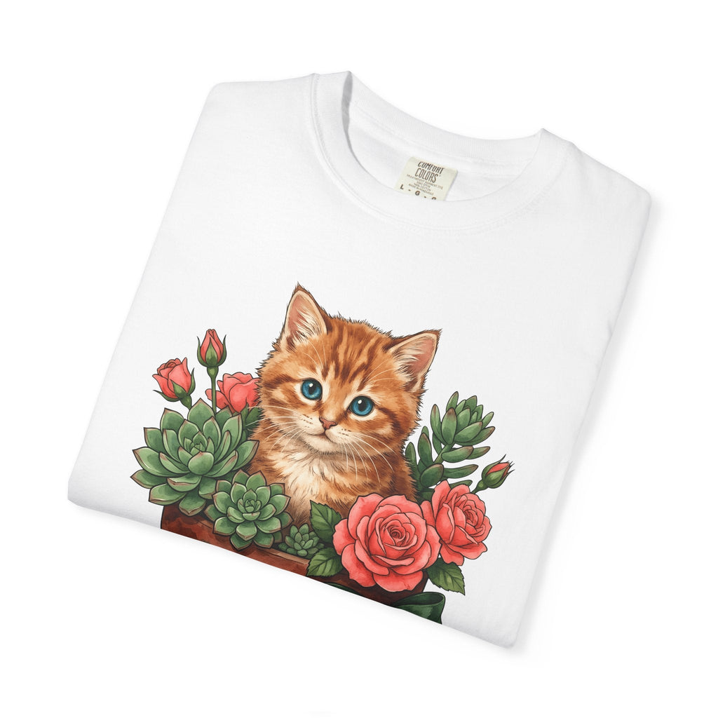 Marmalade Cat Shirt Greenery Unisex Gift Pastel Tee Tabby product image 5