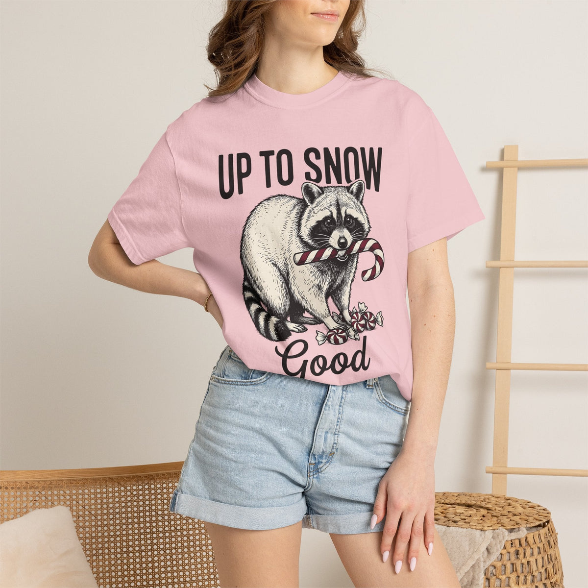 Raccoon Candy Cane Shirt Holiday Animal Unisex Gift Vintage product image 12