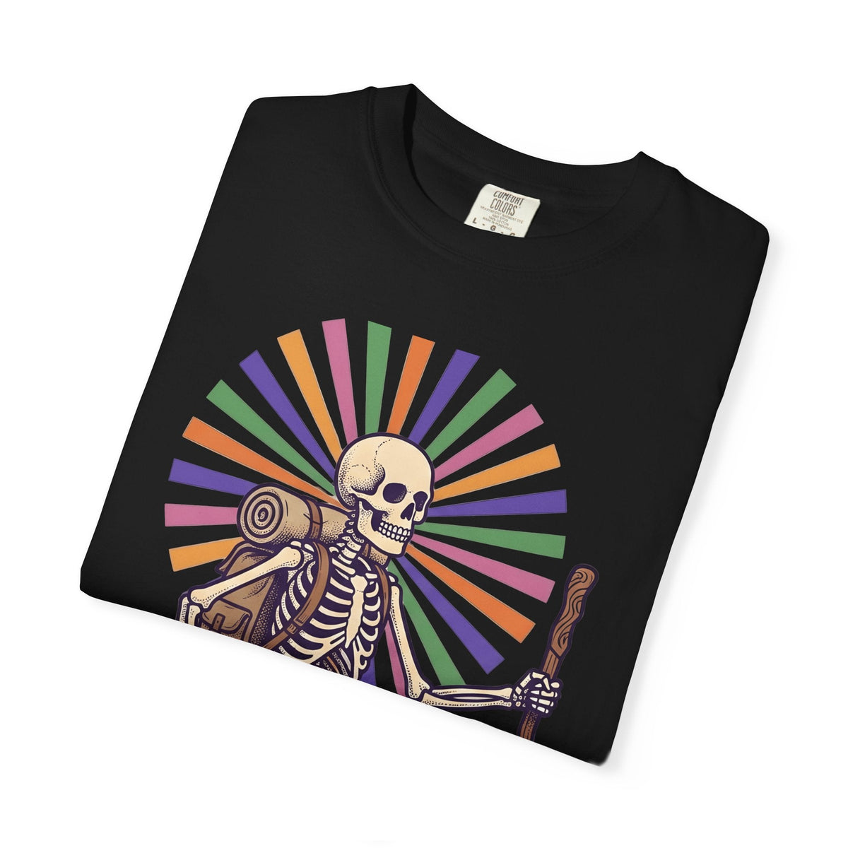 Skull Backpacker Shirt Hiking Camping Gift Women Rustic Tee product image 15