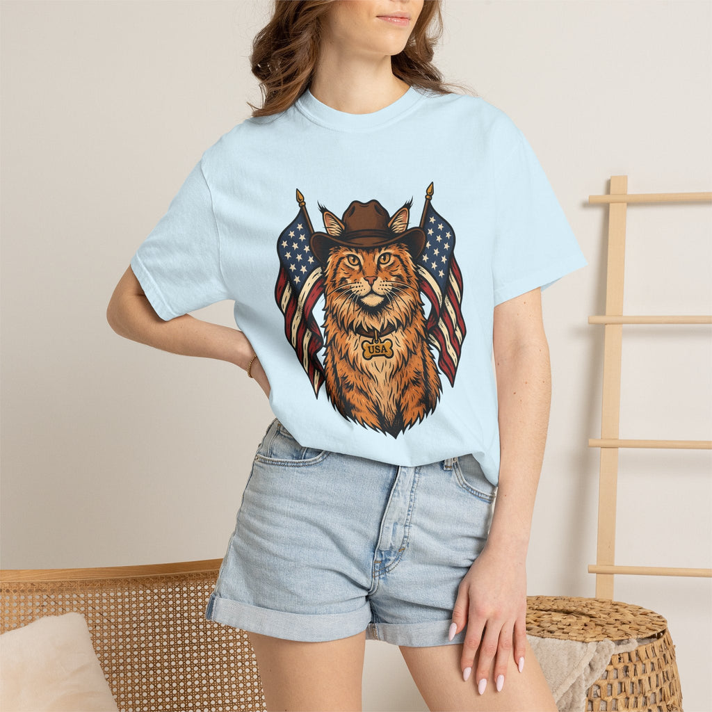 Cowboy Cat Vintage T-Shirt – Patriotic 4th of July Kitty product image 9