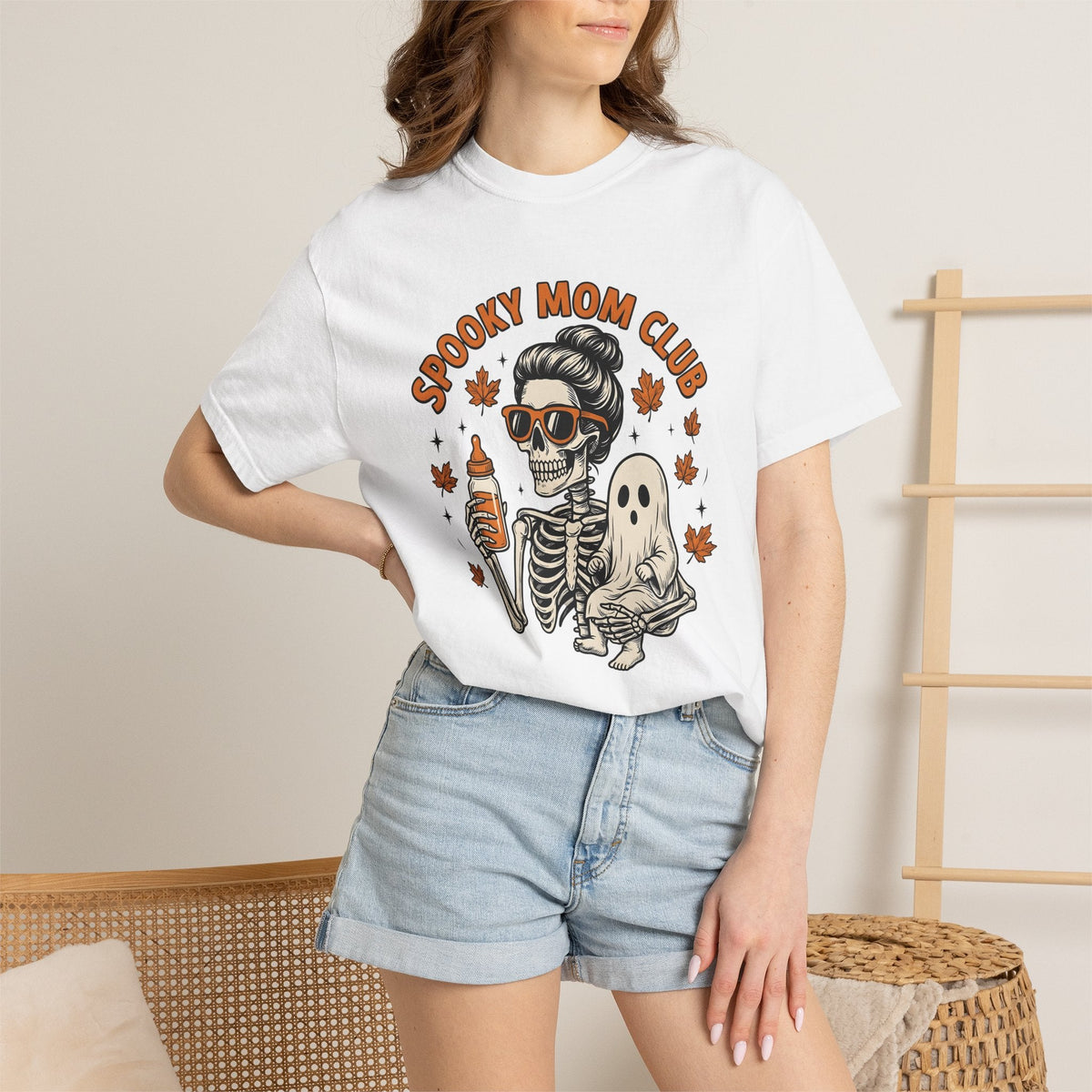Bone Mom Spirit Baby Doodle T-Shirt – Spooky Halloween product image 7