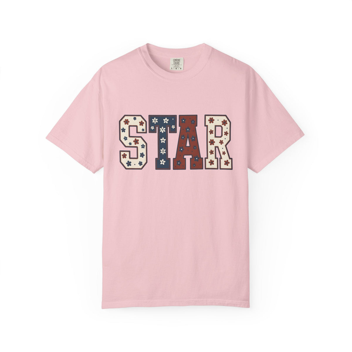 Floral Block Letters Shirt 4th Of July Summer Unisex Gift product image 3