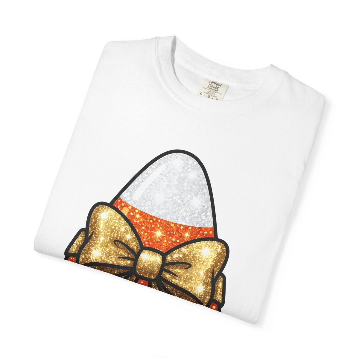 Candy Corn Shirt Halloween Treats Unisex Gift Shimmer Tee product image 6