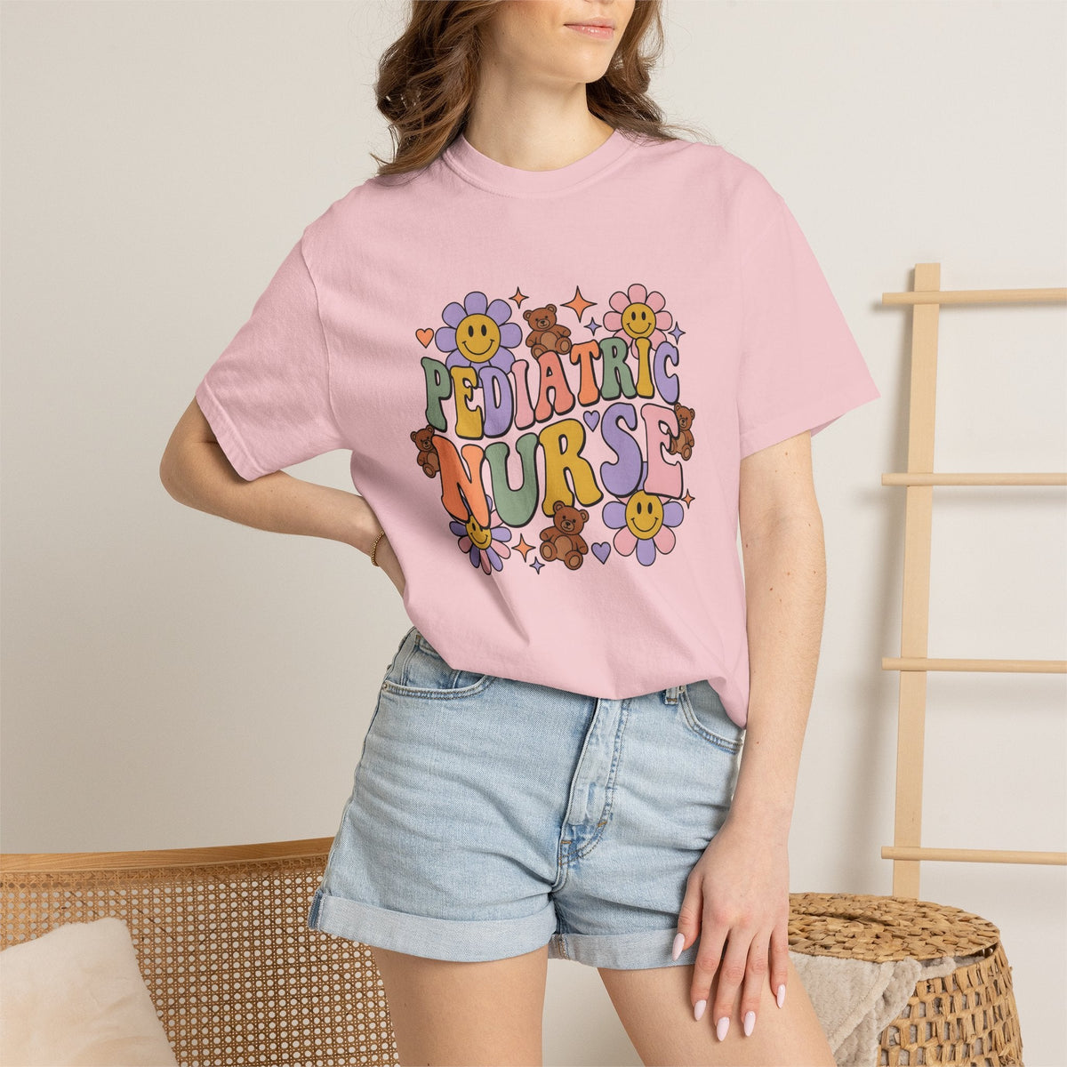 Teddy Bears Blossoms Shirt Nurses Blooms Unisex Gift product image 12