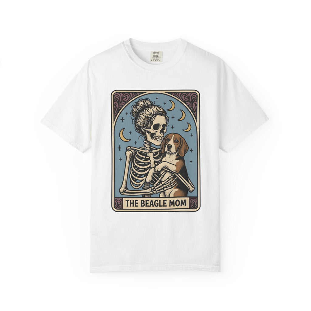 Skeleton Woman Beagle Vintage T-Shirt – Halloween Dog Mom product image 1