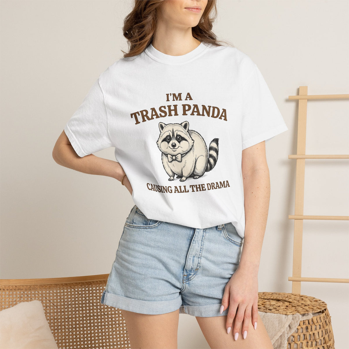 Raccoon Bow Tie Cute T-Shirt – Funny Trash Panda Animal product image 6