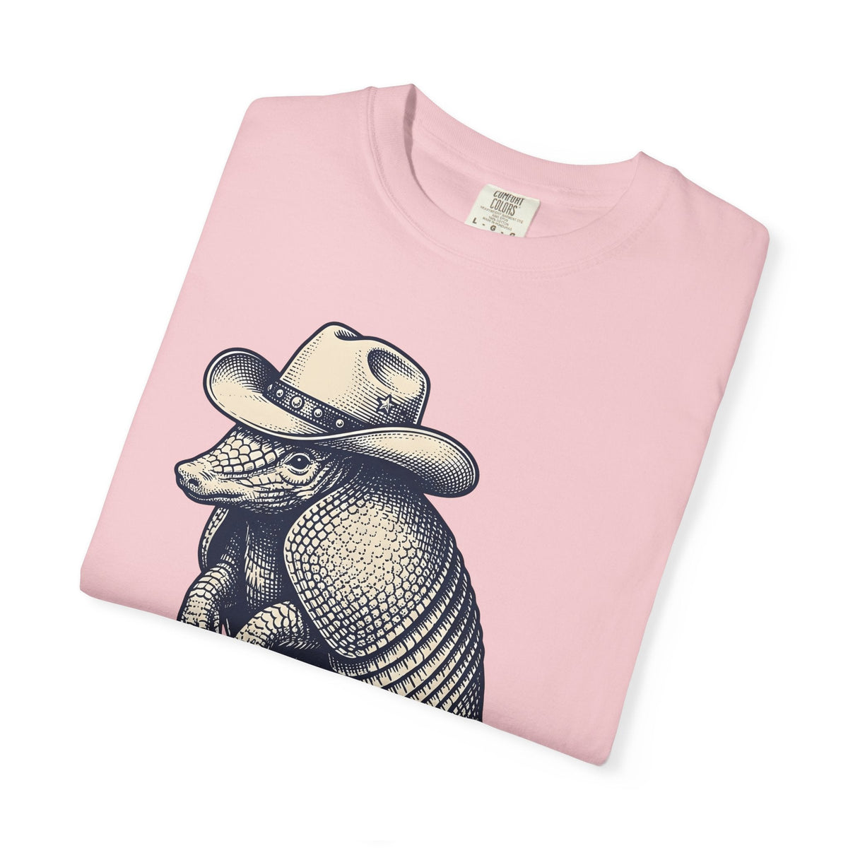 Armadillo Cowboy Hat Shirt Cowgirl Creatures Gift for Women Farmhouse Tee Cowboy