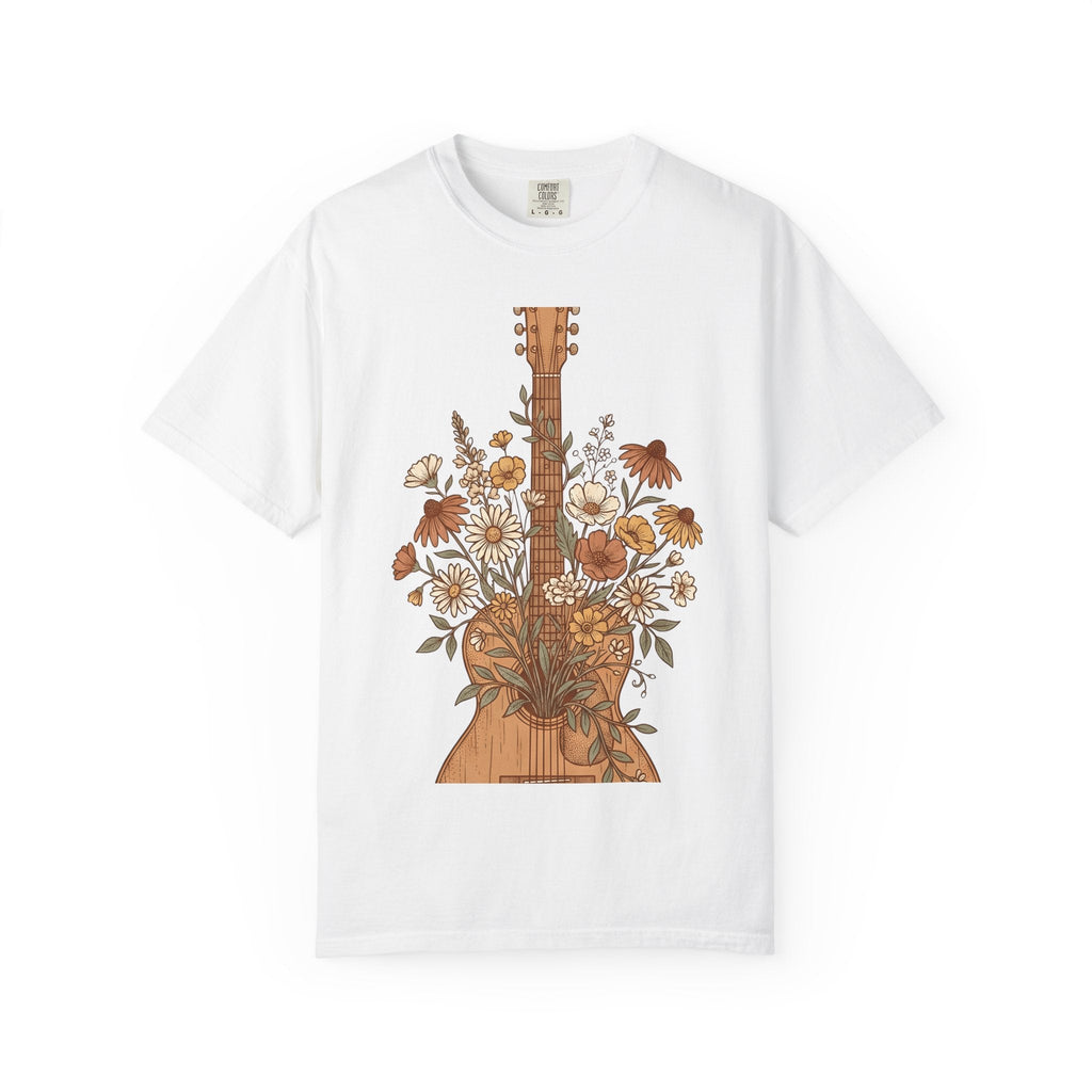 Floral Guitar Art Shirt Cowgirl Melody Gift Women Western product image 1