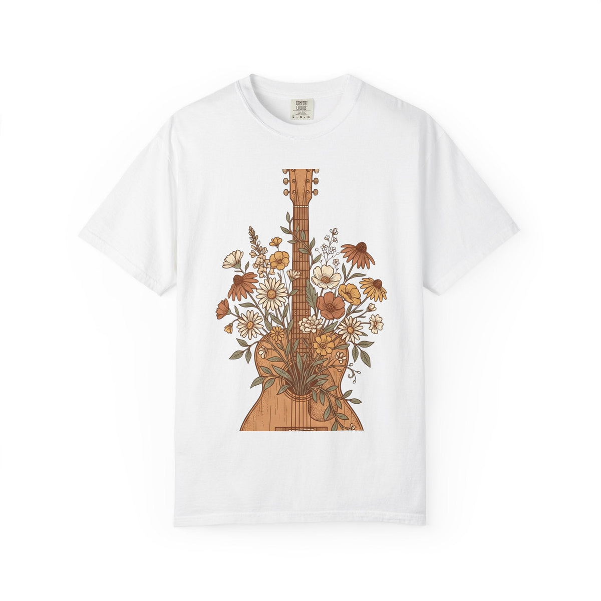 Floral Guitar Art Shirt Cowgirl Melody Gift Women Western product image 1