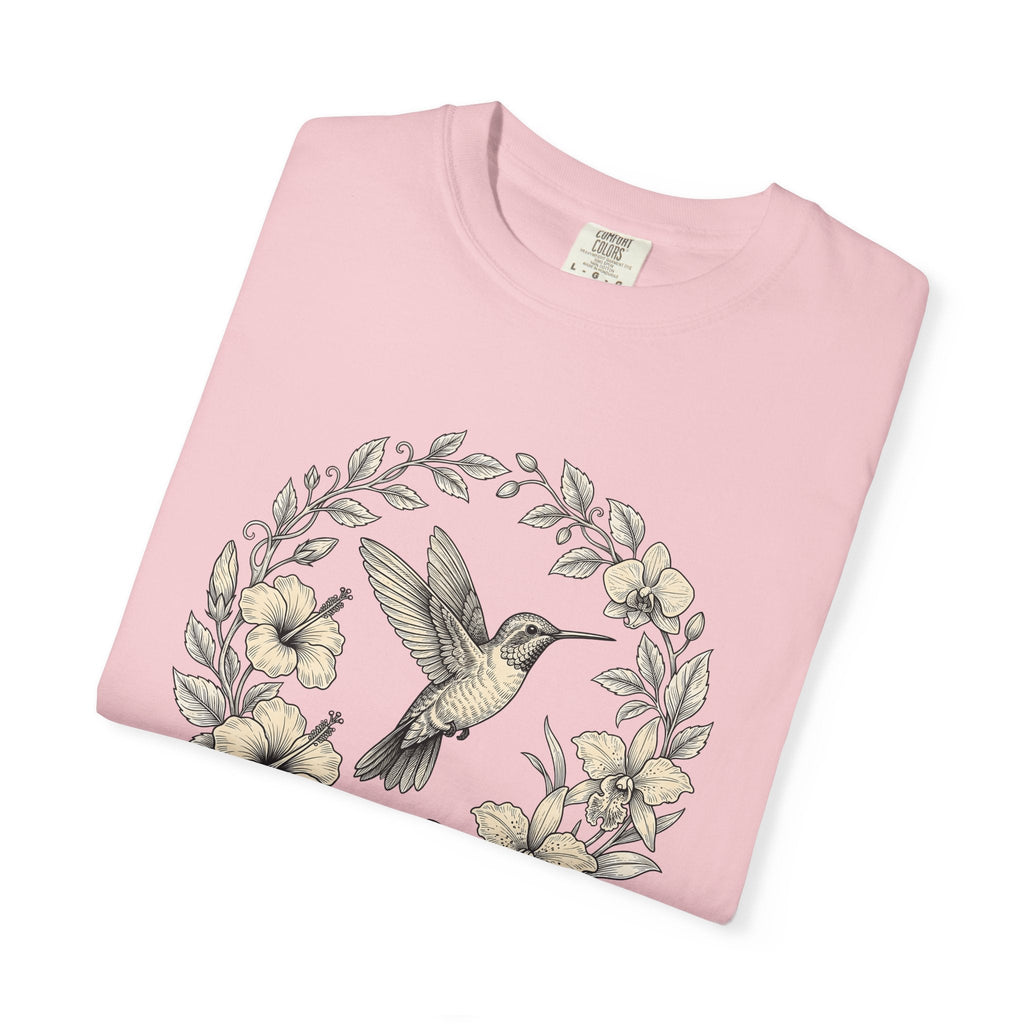 Hummingbird Ring Shirt Animals & Flowers Environment Unisex Gift Leafy Tee