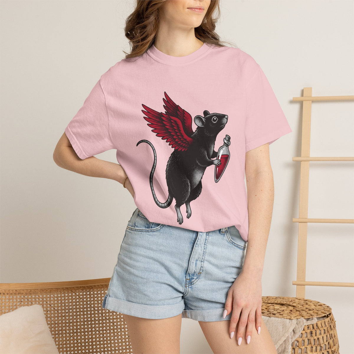 Bat Rat Shirt St. Valentine's Day Dark Unisex Gift Sketch product image 12