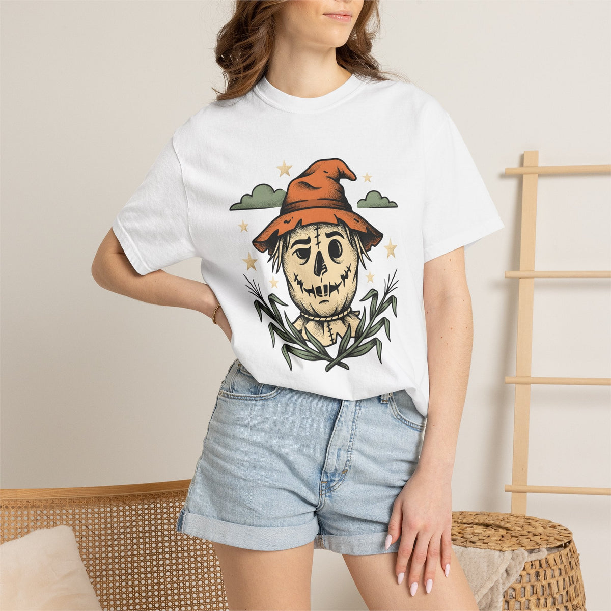 Witch Skull Retro T-Shirt – Halloween Horror Macabre product image 7