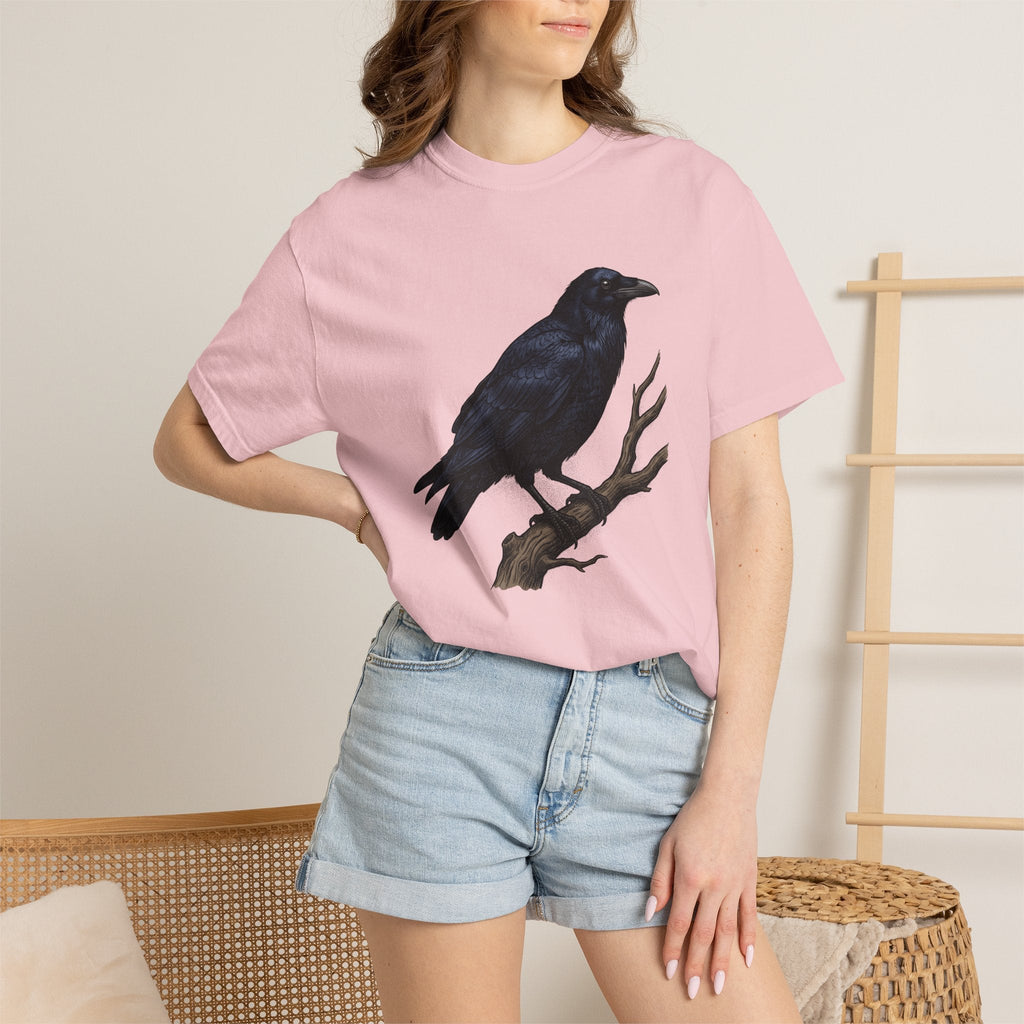 Raven Bird Shirt Halloween Nature Gift Women Gothic Tee product image 12