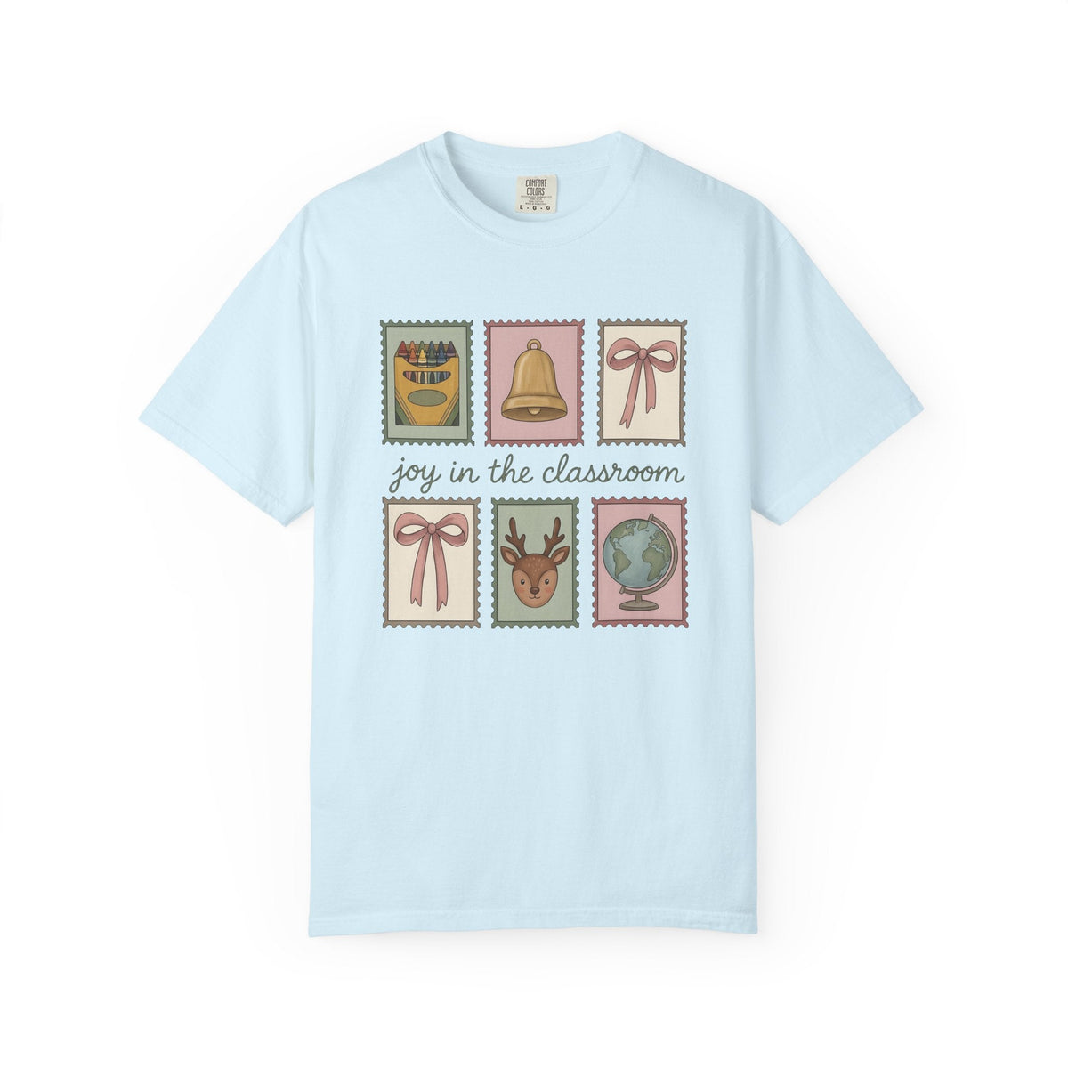 Classroom Rubber Stamps Whimsical T-Shirt – Teacher School product image 2