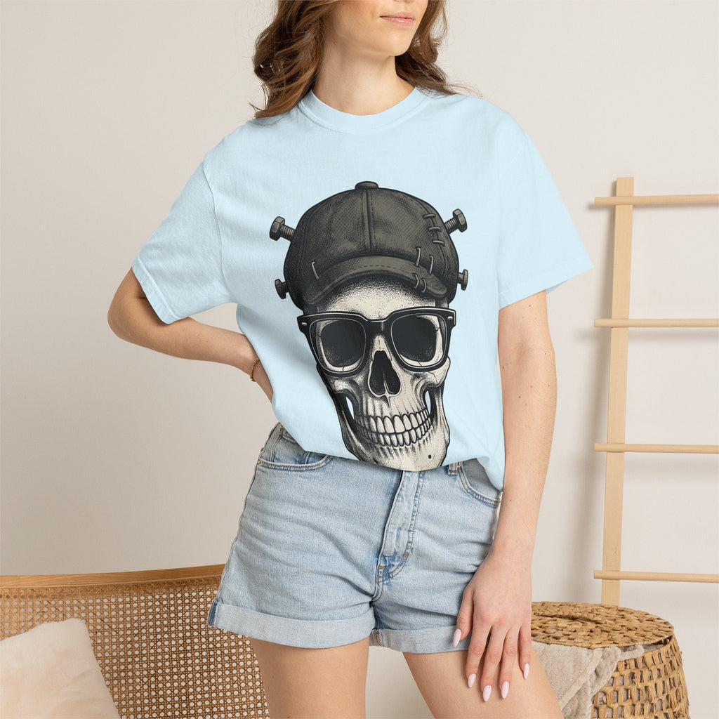 Skull Beanie Shirt Halloween Macabre Unisex Gift Skin Art product image 10