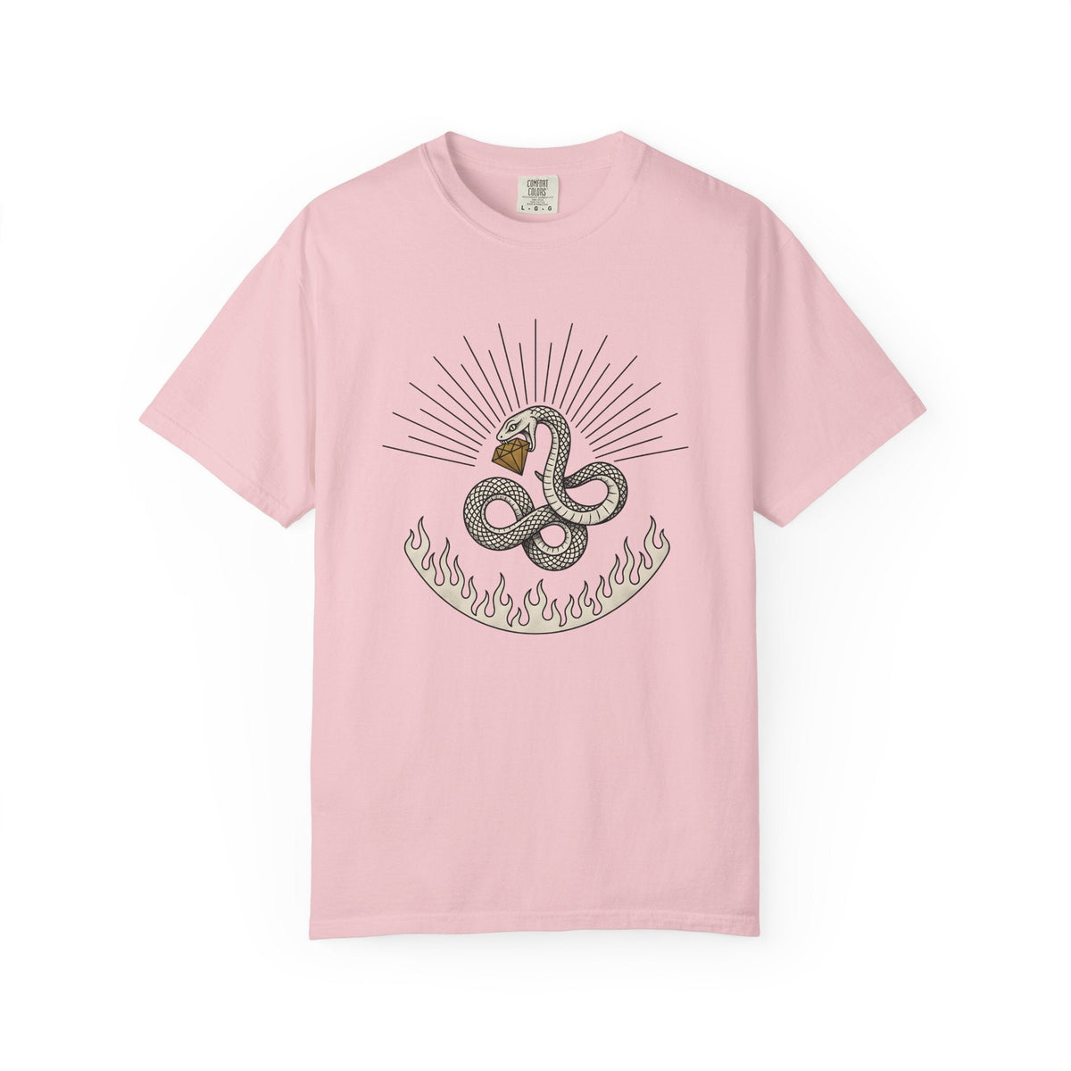 Serpent Art Shirt Boho Chic Occult Unisex Gift Line Tee product image 3