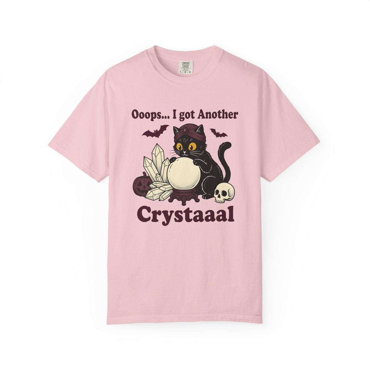 Black Cat Crystal Ball Cartoon T-Shirt – Halloween Witchy product image 3