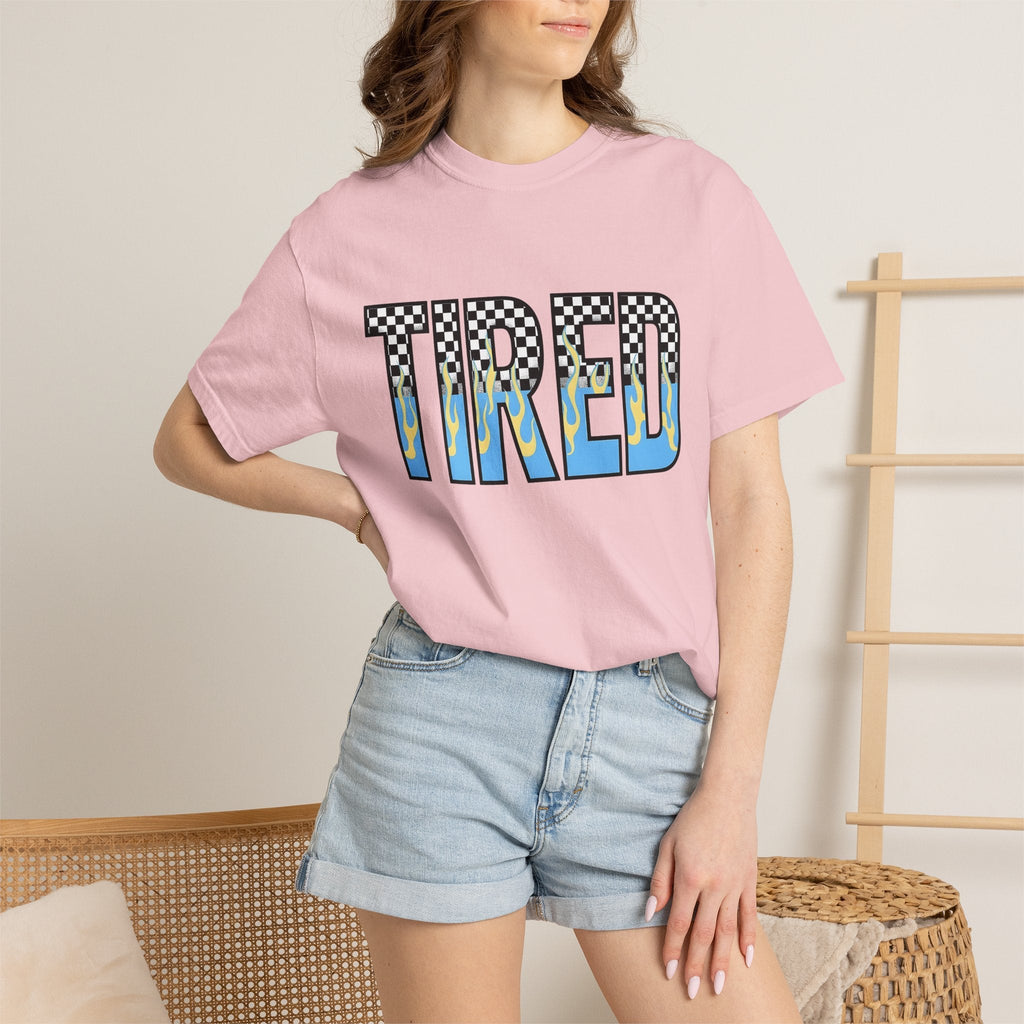 Checkered Fire Lettering Shirt Moms Comedy Gift for Women product image 12