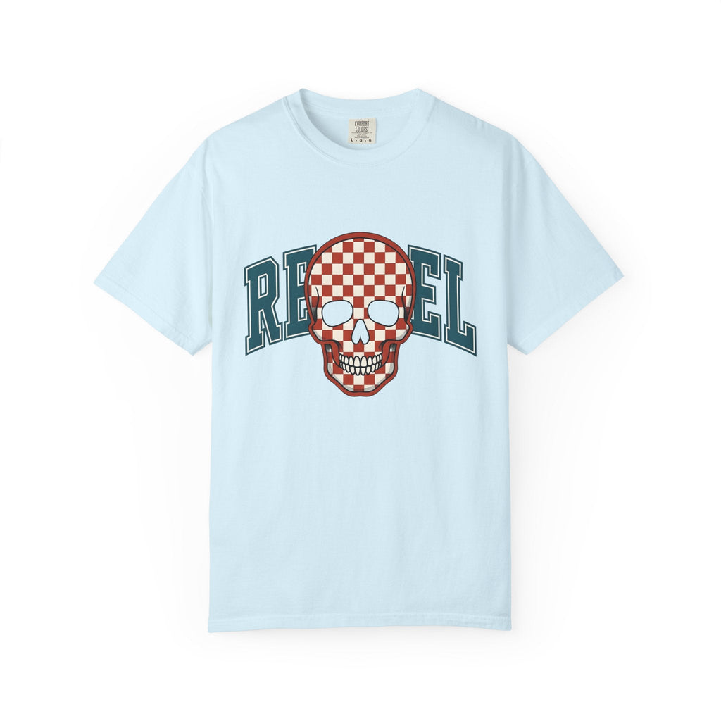 Gingham Skull Shirt America Music Gift Women Pop Art Tee product image 2