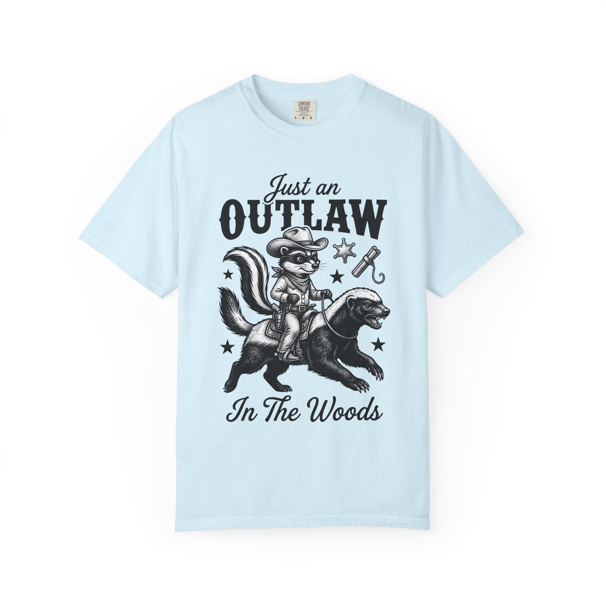 Raccoon Cowboy Retro T-Shirt – Funny Western Wildlife product image 2
