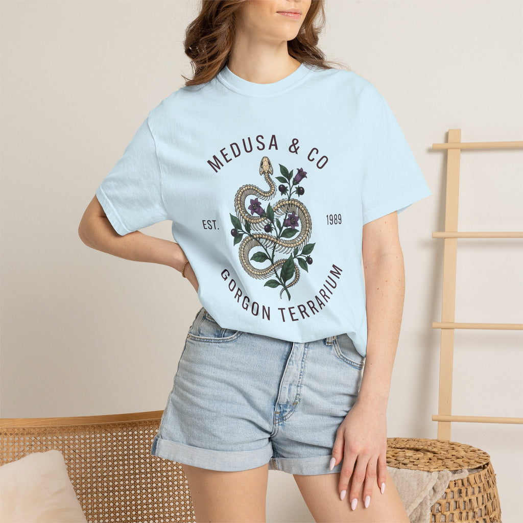 Snake Floral Shirt Gothic Nature Unisex Gift Botanical Tee product image 9