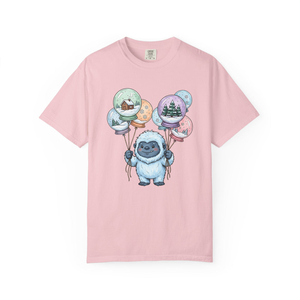 Bigfoot Snow Globe Shirt Cute Cold Unisex Gift Illustrated product image 3
