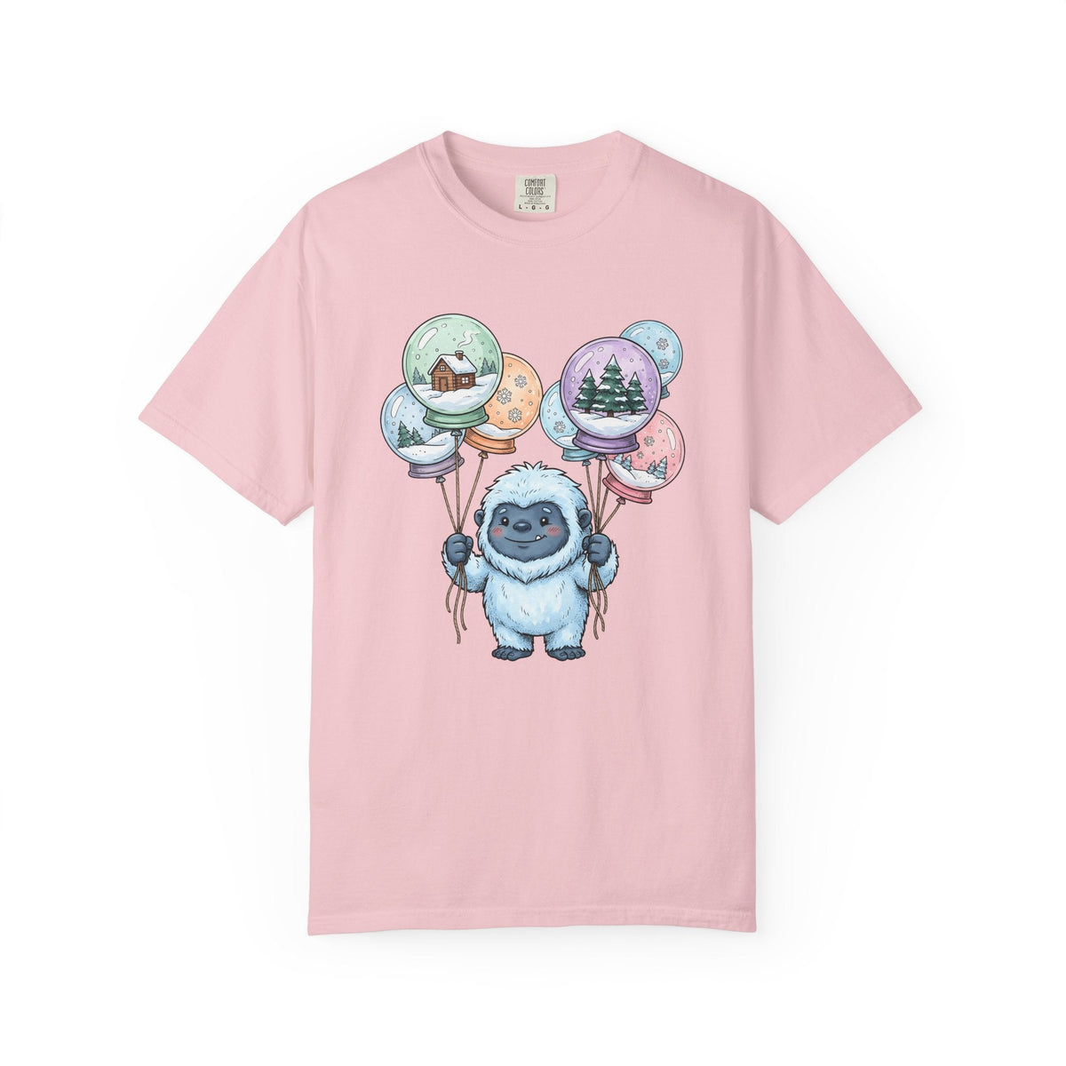Bigfoot Snow Globe Shirt Cute Cold Unisex Gift Illustrated product image 3