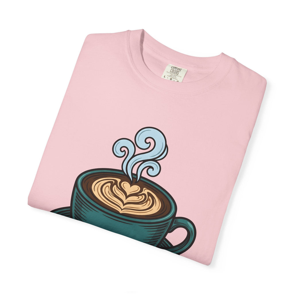 Coffee Cup Shirt Coffee Foodie Unisex Gift Hand Drawn Tee Mug T-Shirt Coffee Fan