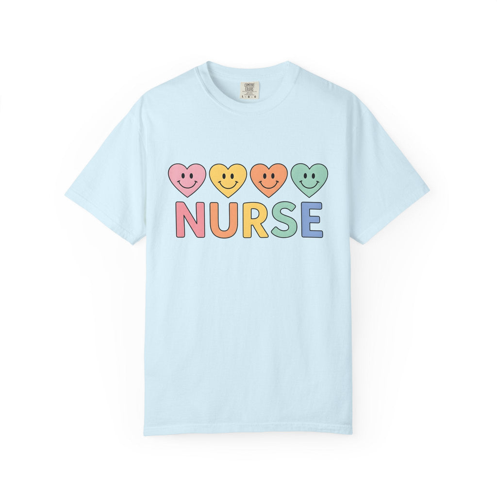 Smiley Heart Shirt Nurse Gratitude Unisex Gift Pastel Tee product image 2