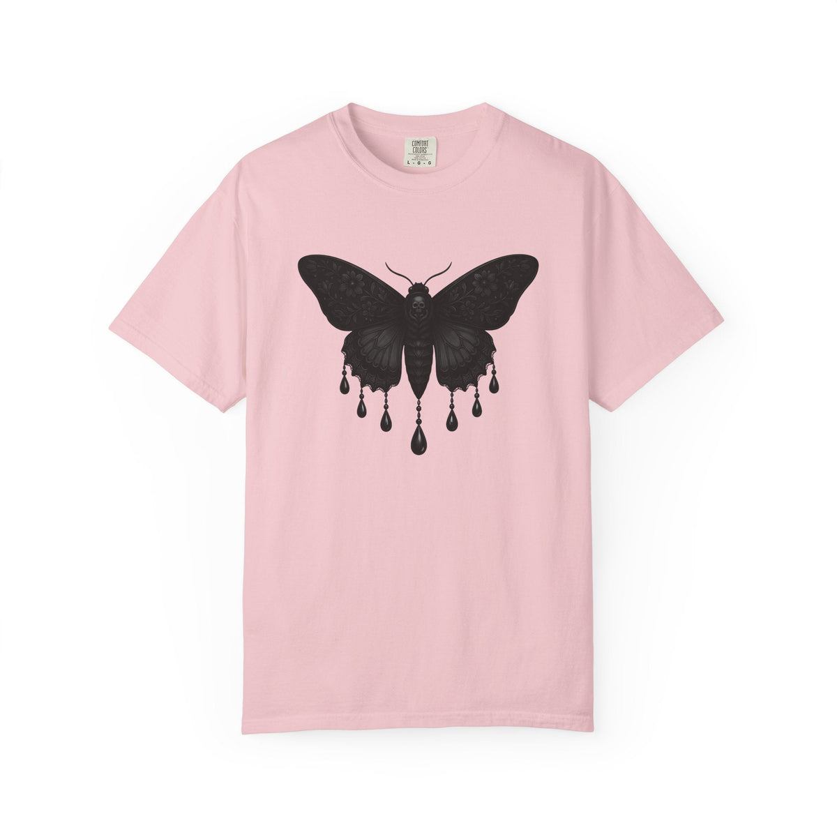 Spooky Moth Shirt Halloween Dark Unisex Gift Horror Art Tee product image 3