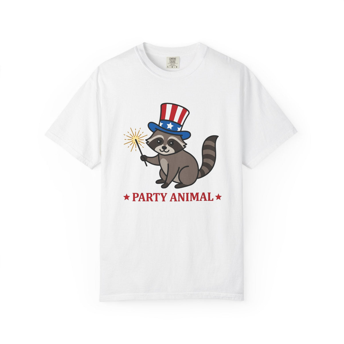 Raccoon Shirt 4th Of July Animal Unisex Gift Cartoon Tee product image 1