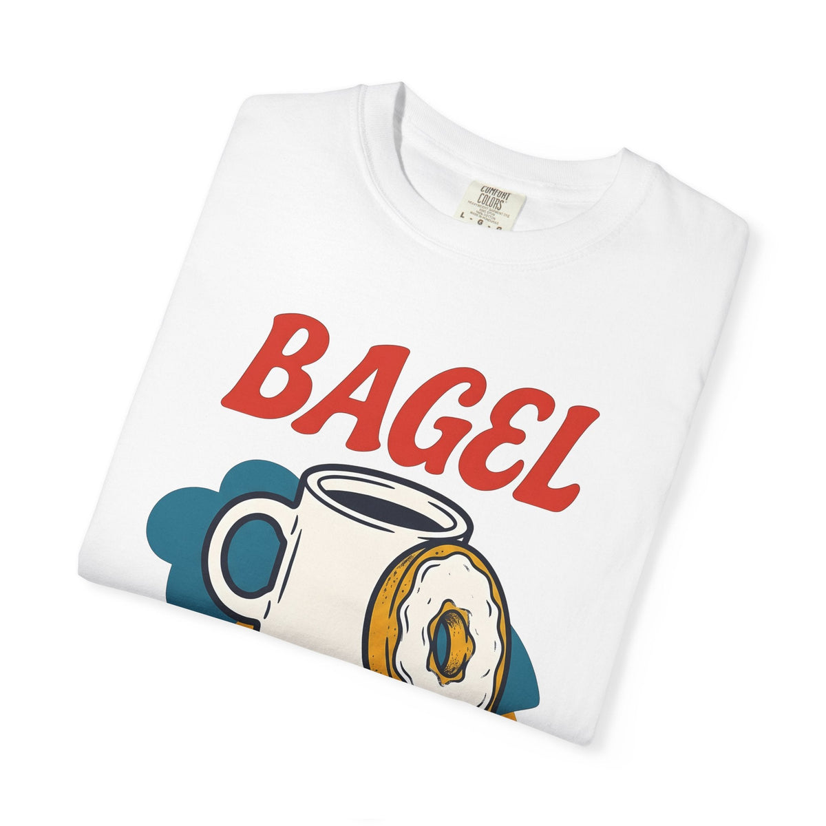 Espresso Mug Bagel Shirt Coffee Food Unisex Gift Hand Drawn Tee Bagel T-Shirt