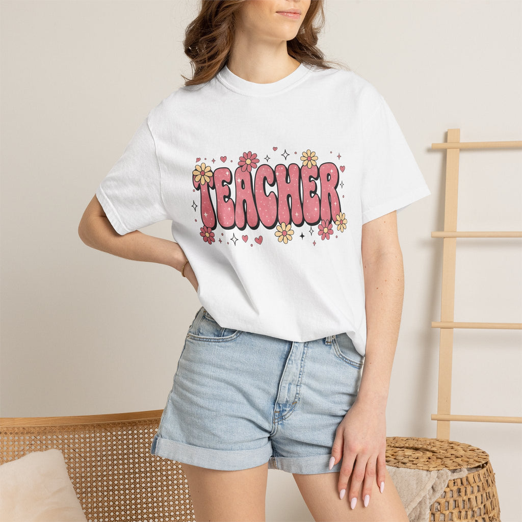 Funky Flowers Shirt Boho Chic School Unisex Gift Pop Art product image 6