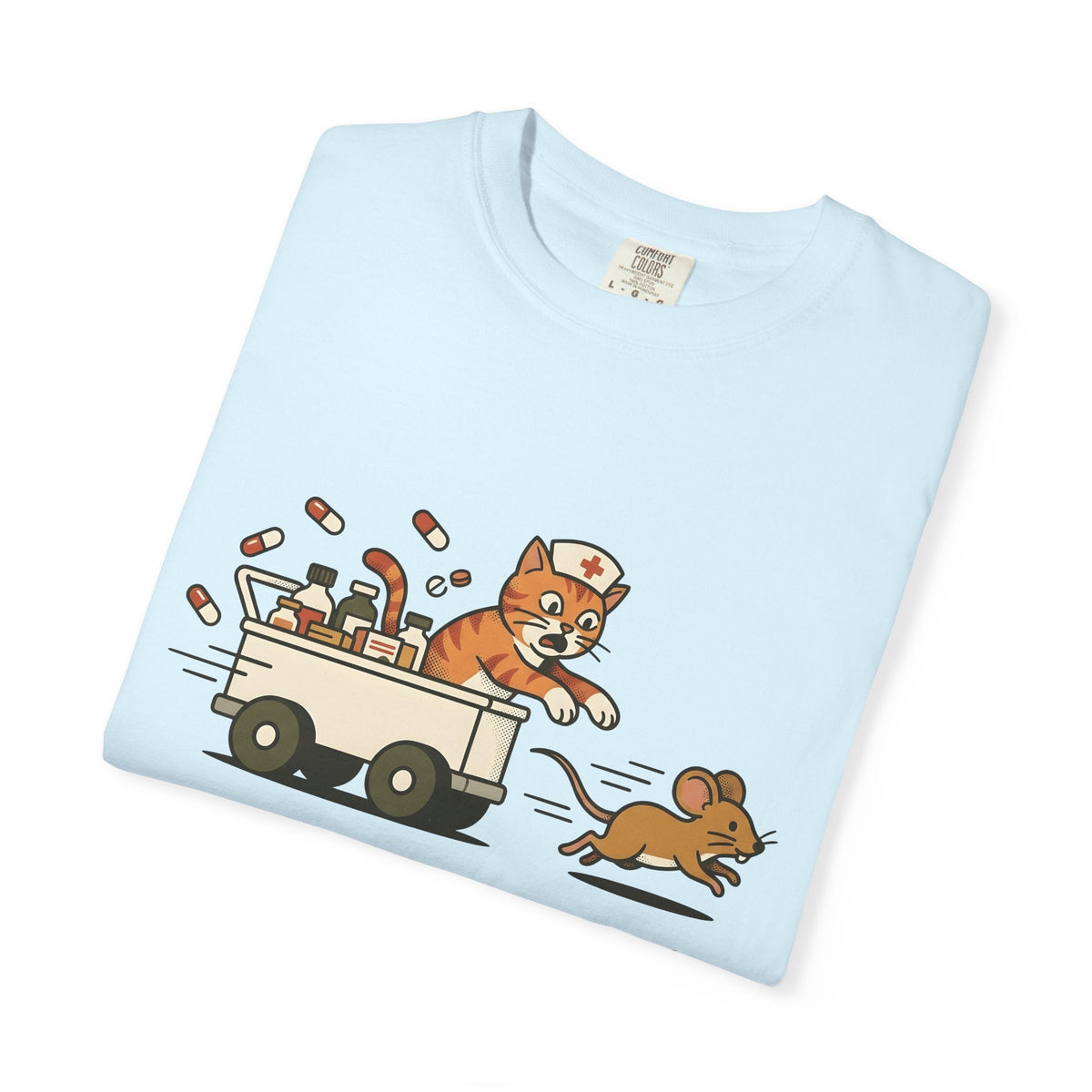 Medical Cat Line Art T-Shirt – Vet Nurse Feline Lover product image 8