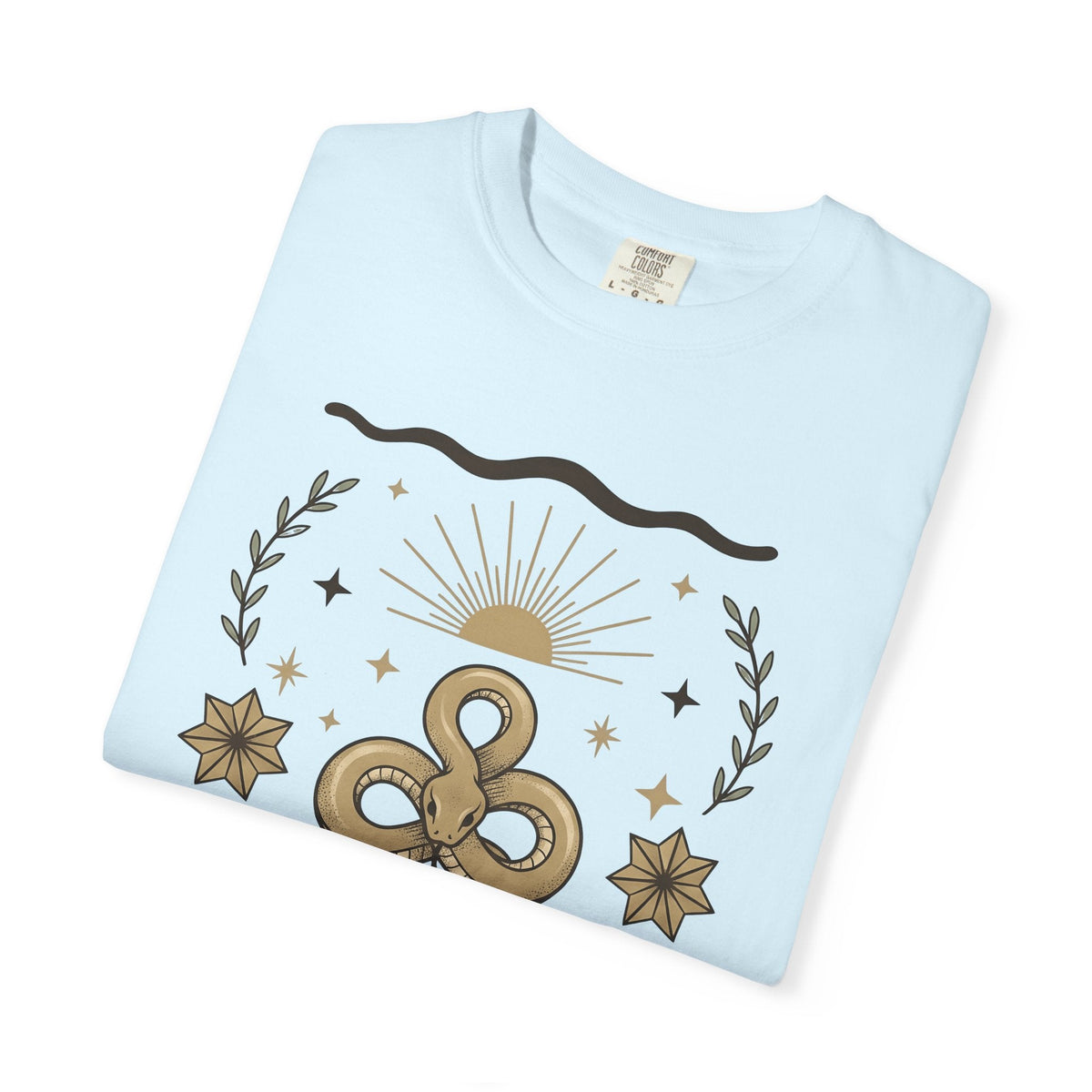 Serpent Moon Shirt Boho Chic Star Signs Unisex Gift product image 8