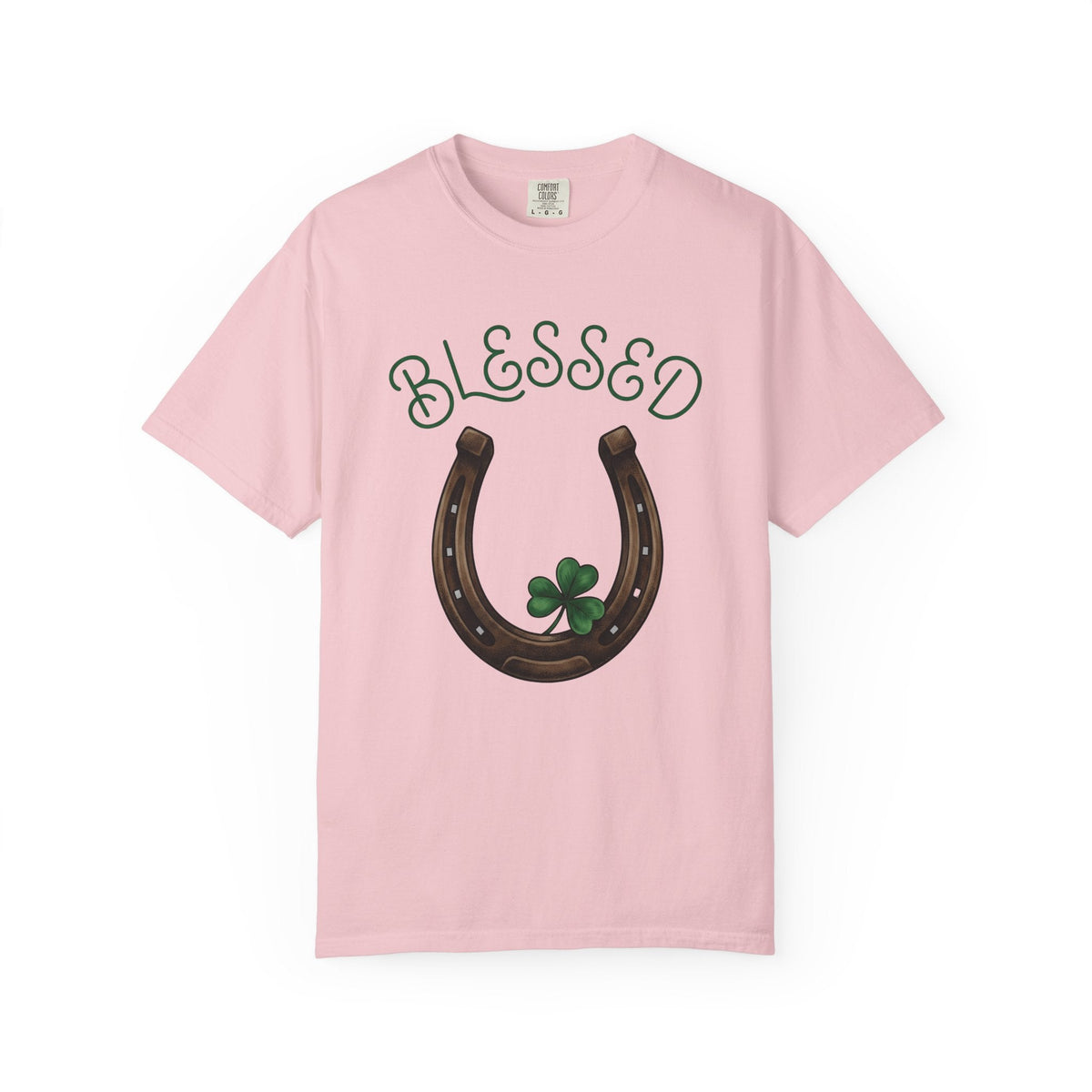 Shamrock Horseshoe Shirt St Patrick's Day Amulet Unisex product image 3
