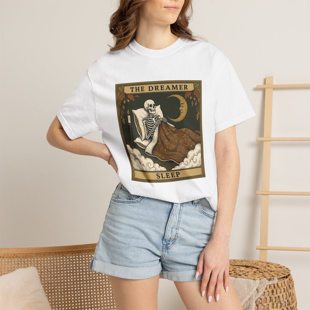Skeleton Bed Shirt Boho Chic Gothic Unisex Gift Vintage Tee product image 7