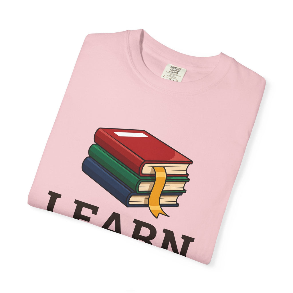 Stacked Books Cartoon T-Shirt – Bookish Teacher Reading product image 11
