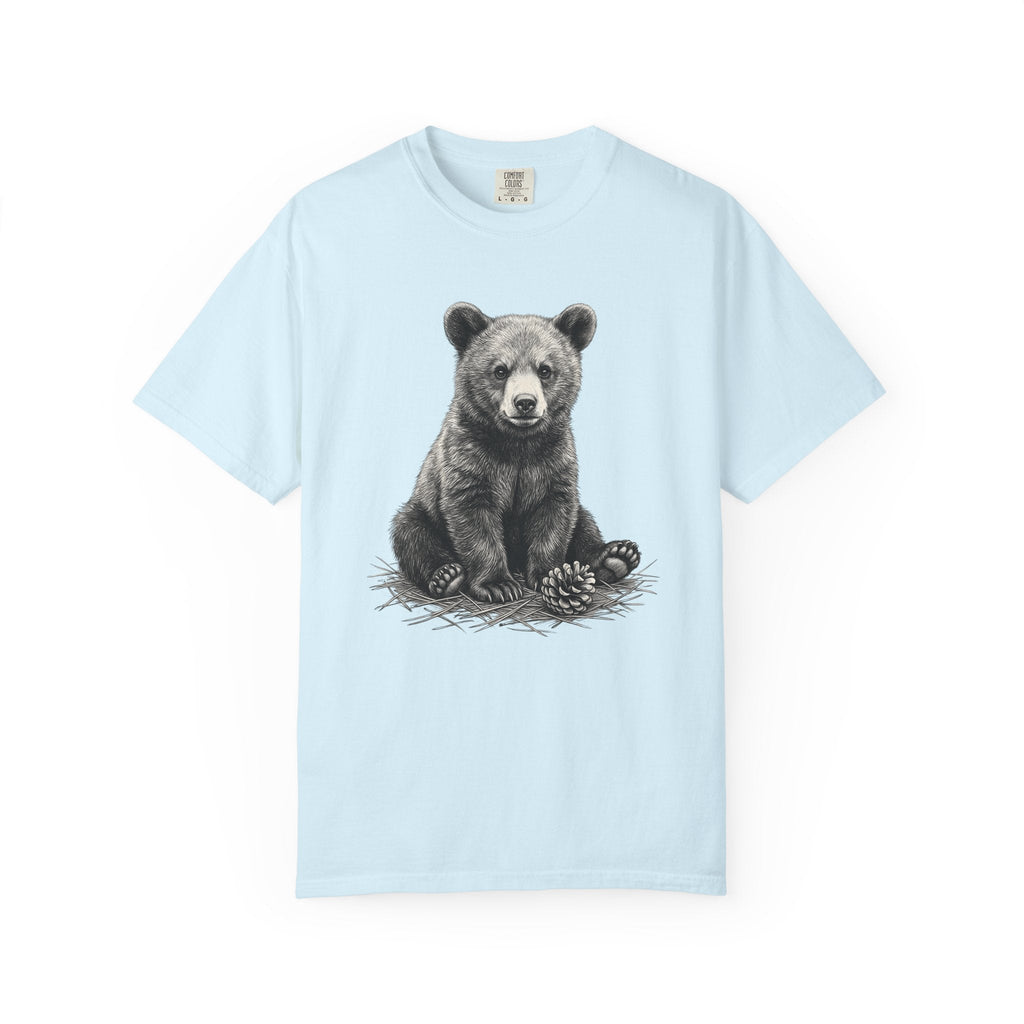 Bear Baby Shirt Animals Fauna Gift Women Sketch Tee Cub product image 2