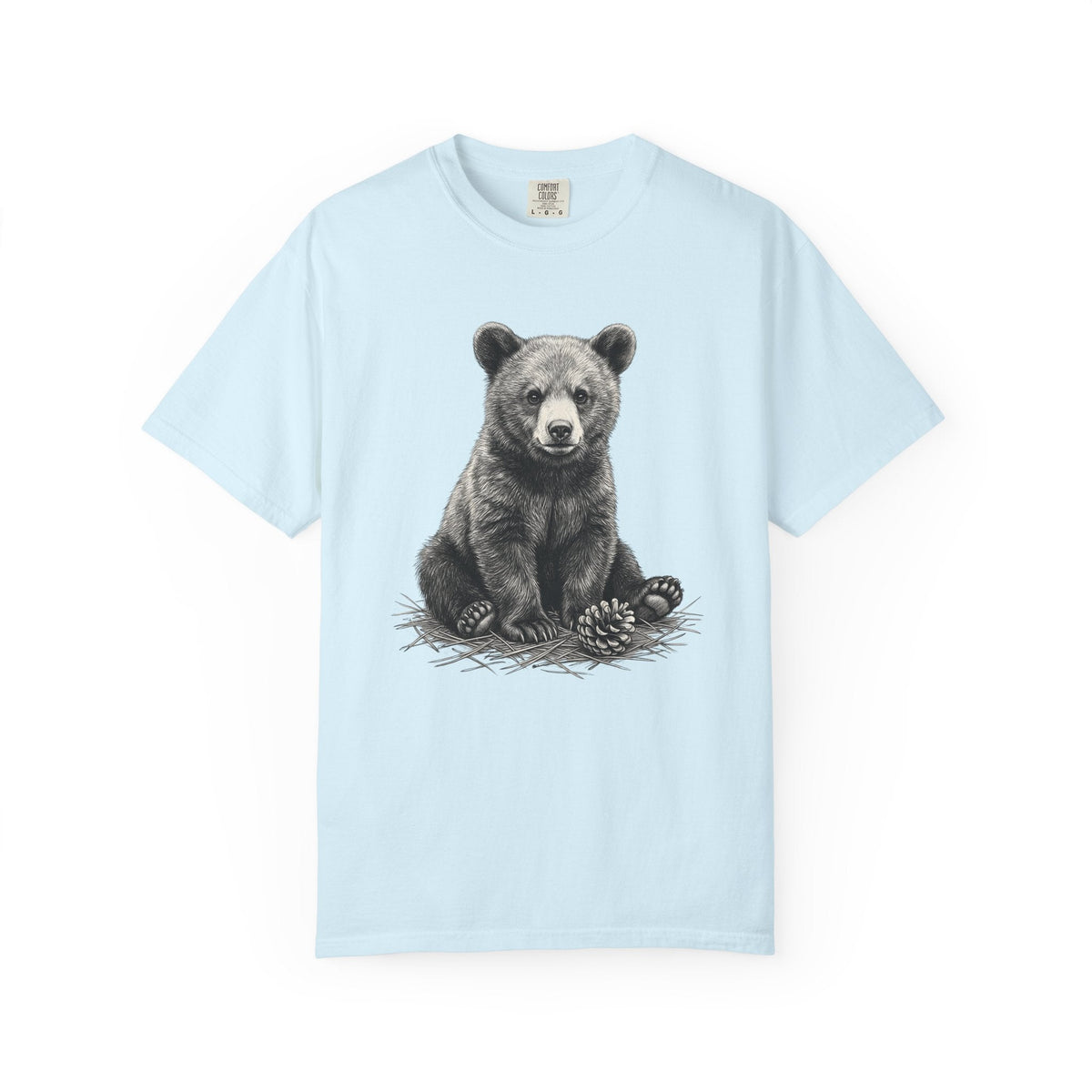 Bear Baby Shirt Animals Fauna Gift Women Sketch Tee Cub product image 2
