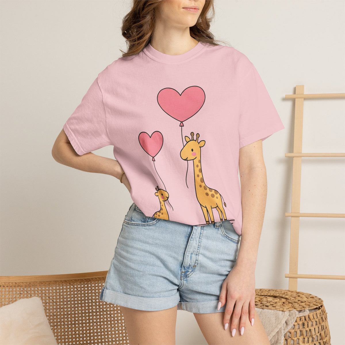 Giraffe Pair Shirt Animals Affection Unisex Gift Sweet Tee product image 12