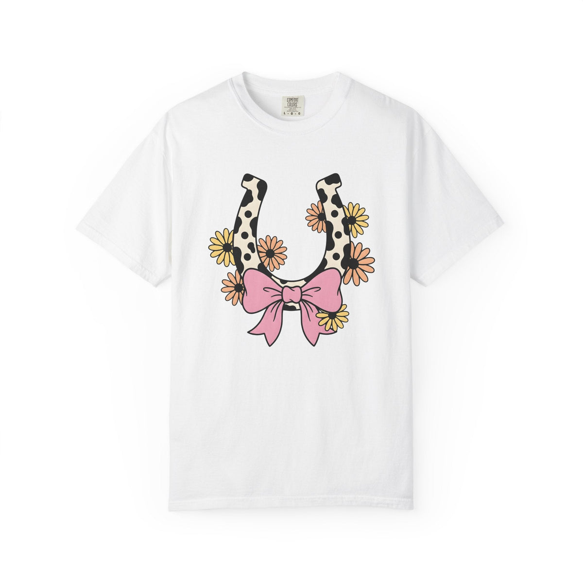 Dairy Print Horseshoe Shirt Cowgirl Ranch Gift Women Gypsy product image 1