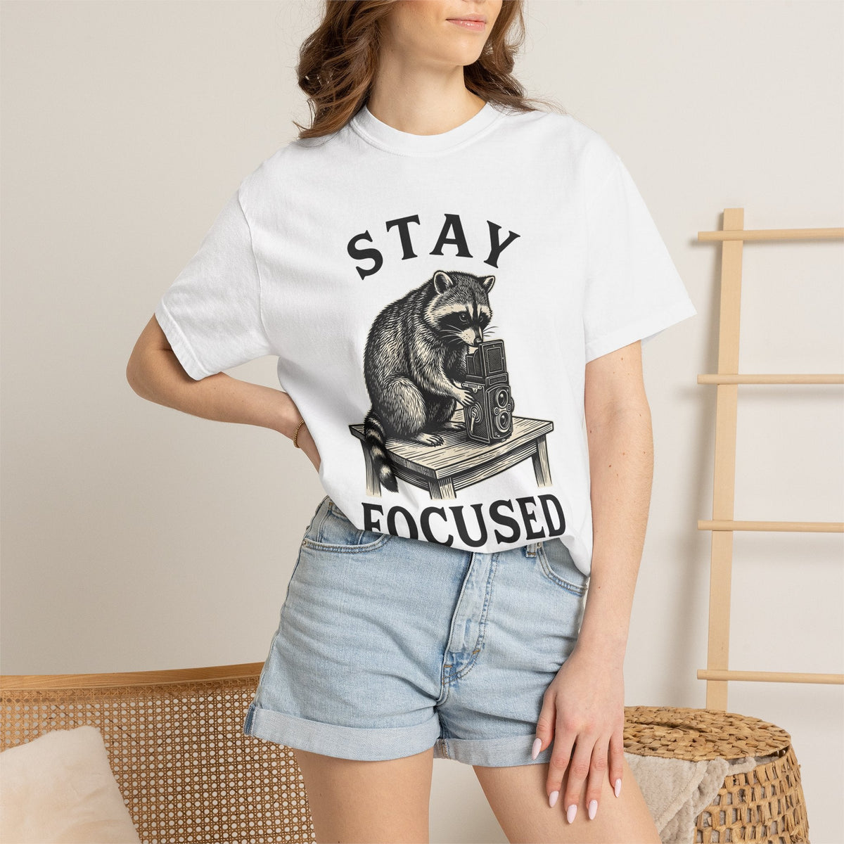 Raccoon Photo Camera Shirt Animals Photos Unisex Gift product image 6